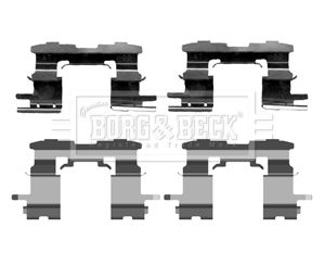 BORG & BECK Комплектующие, колодки дискового тормоза BBK1216